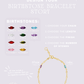 Design Your Birthstone Story | 14K Gold Fill Textured Burst Bracelet