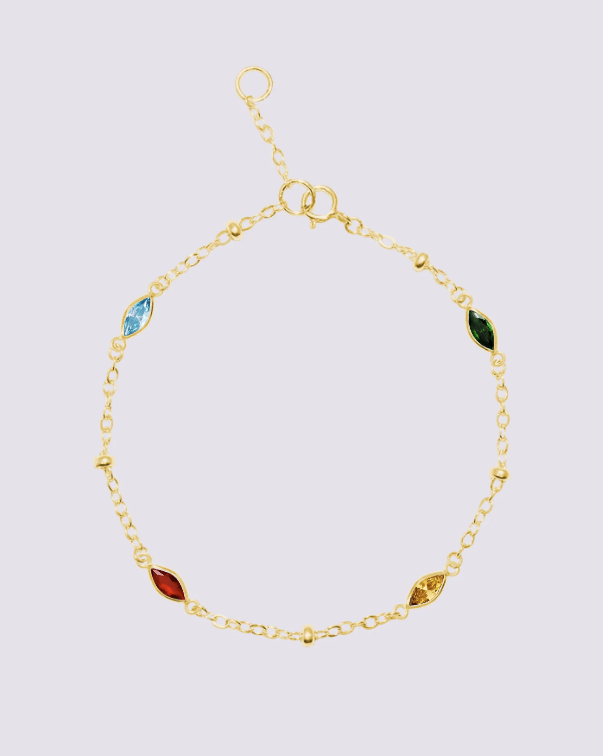 Design Your Birthstone Story | 14K Gold Fill Beaded Bracelet