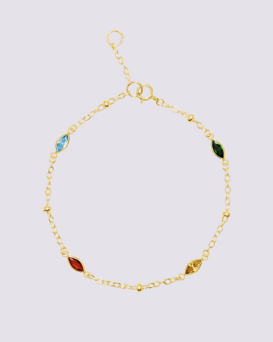 Design Your Birthstone Story | 14K Gold Fill Beaded Bracelet